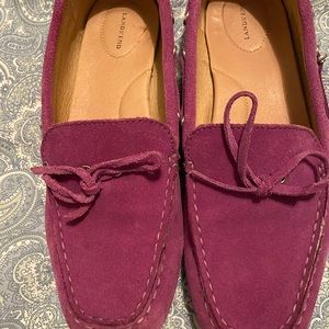 Plum suede shoes by Lands End size 8.5